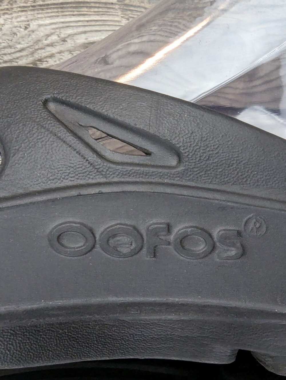 OOFOS OOriginal Black Recovery Sandals Women's Size 6/Men's Size 4 - Picture 6 of 11